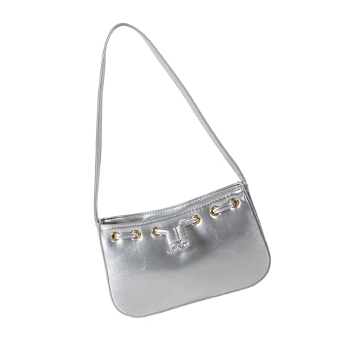 Frauen Bag PU Leder Achsel Zeichnungsstring Handtasche Mode Pendeln Einfache Achselhöhle Feste Schulter Frauen Einfache Achselhöhle Trendige Handtasche Und Geldbörse Feste Farbschulter Schulter von Psdndeww