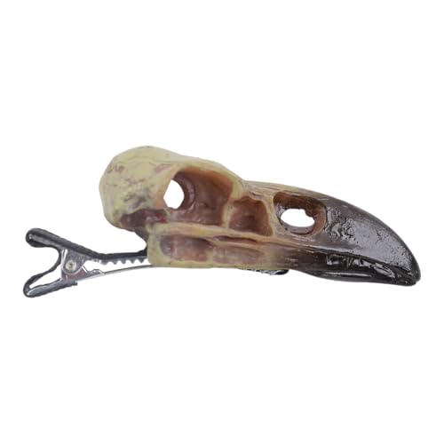 Haarnadeln mit Tierschädel für Damen, Entenschnabel, Haarspangen, Kopf, Totenkopf-Haarnadel für Gothik, Hochzeit, Halloween, Party von Psdndeww