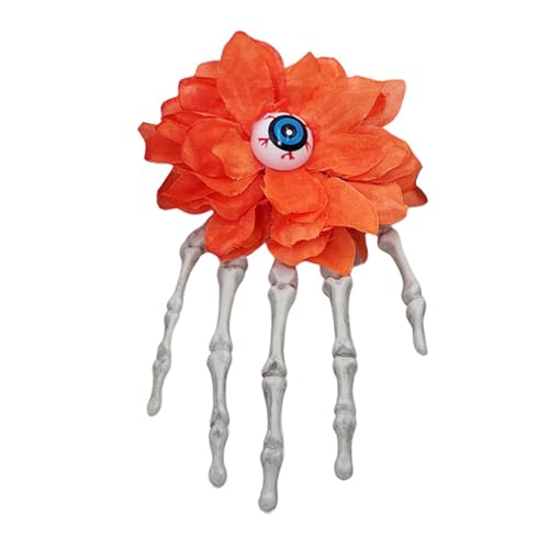 Halloween-Haarspange mit Skelett-Hand, lustige Haarnadel, gruseliges Accessoire für Kostümpartys und Veranstaltungen von Psdndeww