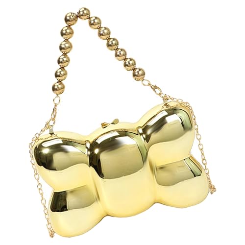 Kreativer Schmetterling Verschönerte Acrylhandtasche Zartes Und Elegantes Umhängetasche Für Den Täglichen Gebrauch Und Die Goldene Ketten Umhängetasche Mit Besonderer Veranstaltung von Psdndeww