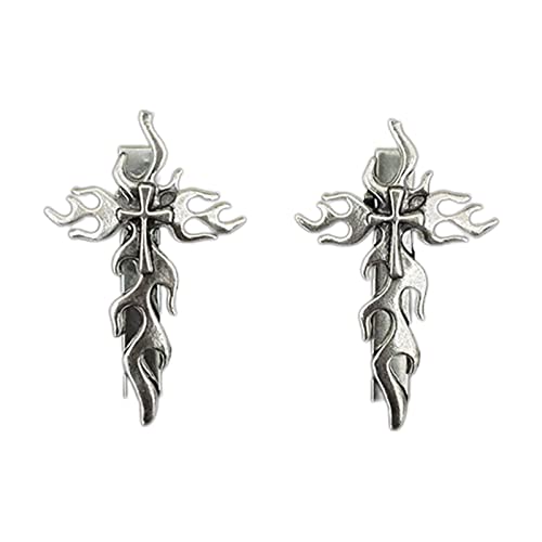 Legierung Haarnadel Gothic weiblich Entenschnabel Flamme Form Clip Kopfschmuck Schöne Haarspange Entenschnabel Haarspange für Frauen Mädchen von Psdndeww