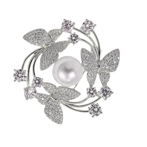 Mode Butterfly Und Blumenbrosche Perlen Dekorierte Legierung Designs Verschluss Für Besondere Anlässe Modische Frauenbrosche Designs von Psdndeww