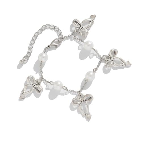 Modisches Quasten-Armband mit Schleife und Kunstperlendetails für elegante Mädchen Modisches Quasten-Armband mit Schleife und Kunstperlendetails für elegante Mädchen von Psdndeww
