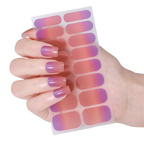 Nagellack Aufkleber Katzenaugen Gele Nagelstreifen Nagellack Wraps Glitzernde Gele Nagelaufkleber Maniküre Aufkleber von Psdndeww