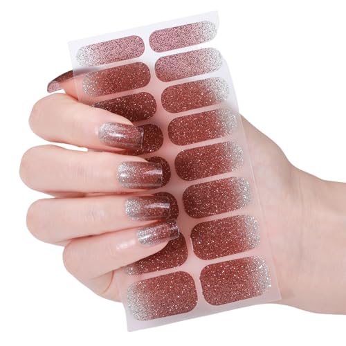 Nagellack Aufkleber Katzenaugen Gele Nagelstreifen Nagellack Wraps Glitzernde Gele Nagelaufkleber Maniküre Aufkleber von Psdndeww