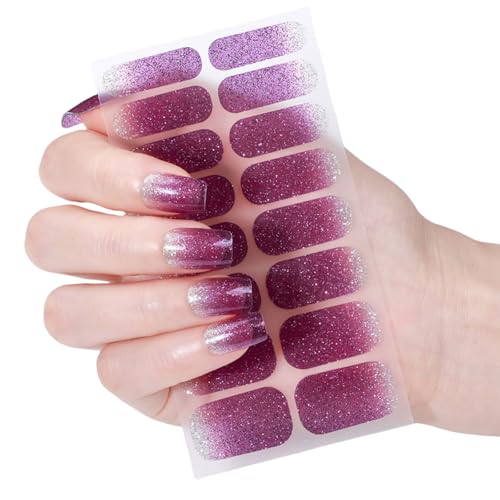 Nagellack Aufkleber Katzenaugen Gele Nagelstreifen Nagellack Wraps Glitzernde Gele Nagelaufkleber Maniküre Aufkleber von Psdndeww