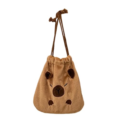Psdndeww Animal Draw String Tasche Große Kapazität Praktische Plüsch Aufbewahrungsbeutel Lässige Kosmetische Beutel Für Schüler Und Erwachsene Trendige Einkaufstasche von Psdndeww