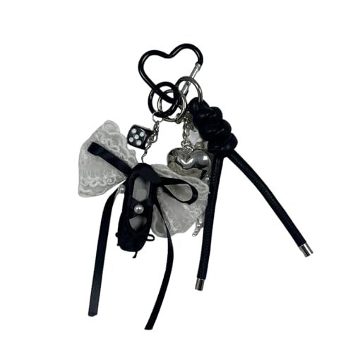 Psdndeww Ballettschuh Und Bowknot Handy Charme Handgefertigte Schlüsselringe Mode Schlüsselringe Tasche Ornament Für Tägliche Verwendung Und Partys von Psdndeww