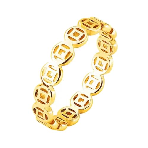 Psdndeww] Damen Herren Einzelring fünf Kaiser Münzen hohl Münzen Ethnischer Stil Indizierung Fingerring Schmuck Tagesgeschenke von Psdndeww