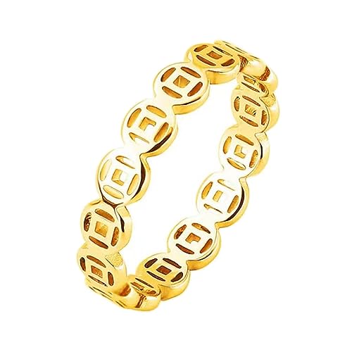 Psdndeww] Damen Herren Einzelring fünf Kaiser Münzen hohl Münzen Ethnischer Stil Indizierung Fingerring Schmuck Tagesgeschenke von Psdndeww