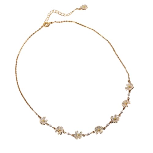 Psdndeww Eleganter Legierungsblumenschmuck Für Moderne Frauen Geeignet Die Subtilität Und Raffinesse In Ihrem Accessoires Zu Schätzen Wissen Einfache Elegante Halskette von Psdndeww