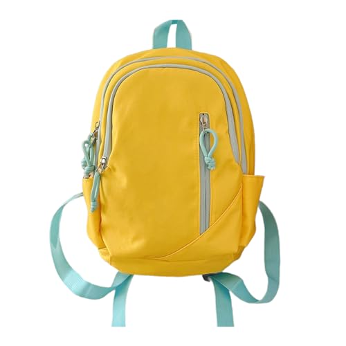 Psdndeww Frauen Teen Girls Casual Polyester Rucksack Outdoor Reisekontrast Farbe Reißverschluss Schoolbag Multifunktional Umhängetasche Mode Polyester Rucksack von Psdndeww
