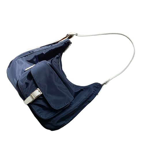 Psdndeww Half Moon Damen Handtasche Crossbody Geldbörse Geräumige Nylon Freizeit Umhängetasche Mit Verstellbarem Riemen Für Tägliche Verwendung Stilvoller Ccrossbody Tasche von Psdndeww