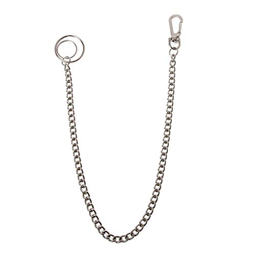 [Psdndeww] Hip Hop Silber Hosenkette Multilayer Hip Hop Punk Kette mit Karabinerverschluss Jeans und Röcke von Psdndeww