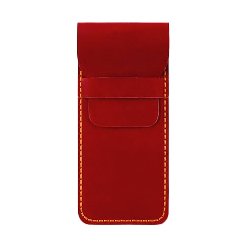 Psdndeww Lederbrunnen Stiftkoffer Wasserbeständiger Stift Organizer Tragbare Bleistiftbeutel Für Männer Frauen Schreiben Essentielles Speicher Leder Schreibwerkzeughülle von Psdndeww