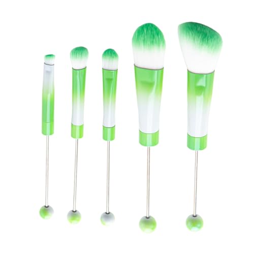 [Psdndeww] Make-up-Pinsel mit Perlen und einzigartigem Metallgriff, Make-up-Pinsel-Set mit Perlen, für modische Frauen und Mädchen von Psdndeww