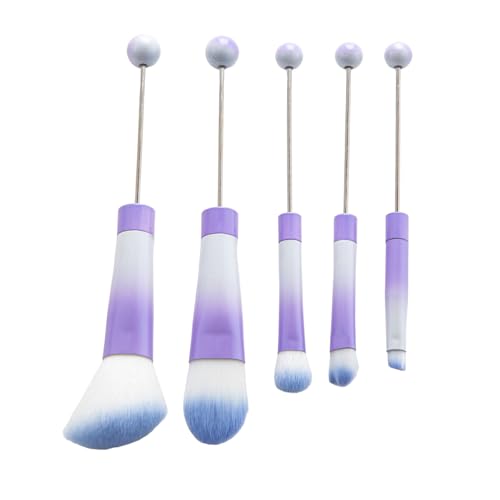[Psdndeww] Make-up-Pinsel mit Perlen und einzigartigem Metallgriff, Make-up-Pinsel-Set mit Perlen, für modische Frauen und Mädchen von Psdndeww