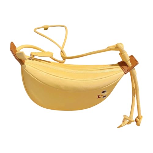 Psdndeww Mode Bananenformhandtasche Für Frauen Und Mädchen Kreative Designtasche Crossbody Tasche Die Einfache Bananenformumbetasche Die Einfache Tragbarkeit von Psdndeww