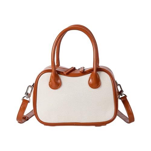 Psdndeww Mode Frauenquadratpendler Pendler Bag PU Leder Handheld Bowling Schulterkreuzkörper Geldbeutel Für Verschiedene Anlässe Quadrat von Psdndeww