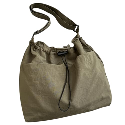 Psdndeww Modische Einzelfarb Crossbody Tasche Einfache Umhängetaschen Nylon Satchel Geeignet Für Die Arbeitsschule Oder Reisen Vielseitiger Crossbody Tasche von Psdndeww