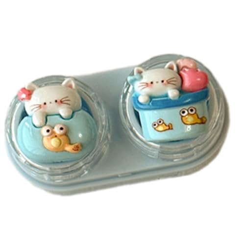 Psdndeww Objektiv-Etui und Entfernungswerkzeug, kompakte Größe, Gummi-Augenlinseneinsatz, einfach zu tragen, schützt Kontakte, kompakte Schubladen-Organizer, e von Psdndeww