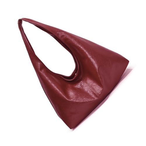 Psdndeww Retro Eimer Taschen Handheld Tasche Casual Recond Bags PU Leder Achselbeutel Mit Großer Kapazität Für Stilvolle Frauen Retro Umhängetasche von Psdndeww