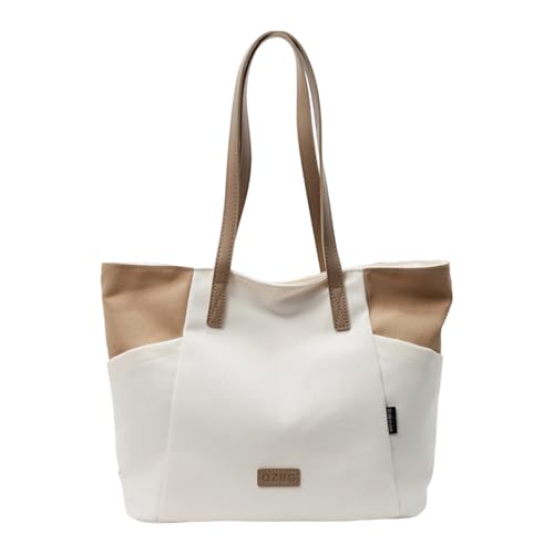 Psdndeww Stilvolle Und Praktische Pendler Umhängetaschen Leinwand Unterarmtaschen Einkaufshandtasche Für Büro Und Freizeitstraße Mehrzweck Leinwand Carryall von Psdndeww