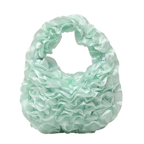 Psdndeww Stilvoller Falten Spitzen Top Tasche Mit Reißverschluss Handtasche Für Frauen Business Abendessen Und Ungezwungene Reise Eleganter Abend Geldbeutel von Psdndeww