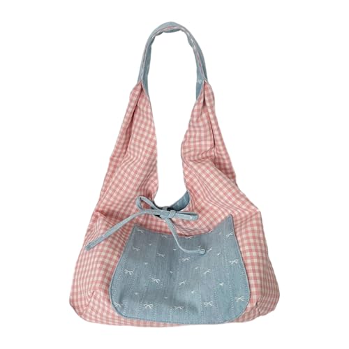 Psdndeww Stilvoller Farbkontrast Geräumiger Tasche Unterarm Handtasche Mit Verstellbarem Riemen Polyester Freizeitbüro Täglich Benutzen Praktische Umhängetaschen von Psdndeww