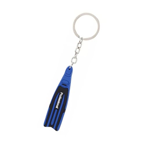 Psdndeww Stylish Fin Keychain Charm Silicon Keyring Tragbares Accessoire Für Täglicher Nutzung Von Taucher Und Marine Sport Fans von Psdndeww