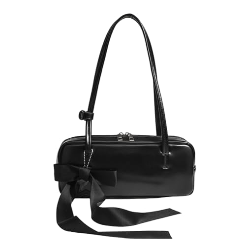 Raffinierte Koreanische Styles Umhängetasche Bögen Satchel Geldbörse Mit Reißverschluss Stilvoller Unterarmtasche PU Leder Handtasche Mode Große Kapazitäts Umhängetaschen von Psdndeww