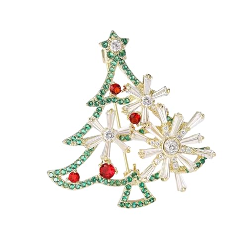 Schillernde Strasssteine ​​Luple Pin Weihnachtsbaum Brosche Legierung Design Badge Party Schmuck Für Winterfeier Weihnachten Accessoire von Psdndeww