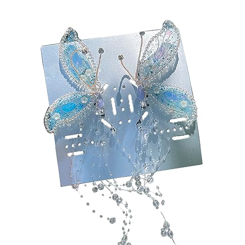 Schmetterling Fee Ohr Kopfbedeckung Haarspangen Schmetterling Fransen Kristall Haarnadel Haarnadeln Einfache Seite Hair Clips von Psdndeww