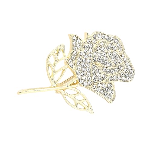 Sekt Strasssteine Rose Broschen Vintage Legierung Blumenstifte Bankettpartyzubehör Für Frauen Und Männer Legierung Brosche Schmuck Geeignet von Psdndeww