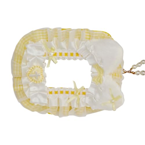 Soft Plüschkatzen Ohren Fotokardhalter Mit Elegantem Spitzenverkleidung Und Perlenkettenkartenkoffer Für Schlüsselbund Oder Rucksack Pendellury Feiertagsgeschenk Für Frauen von Psdndeww