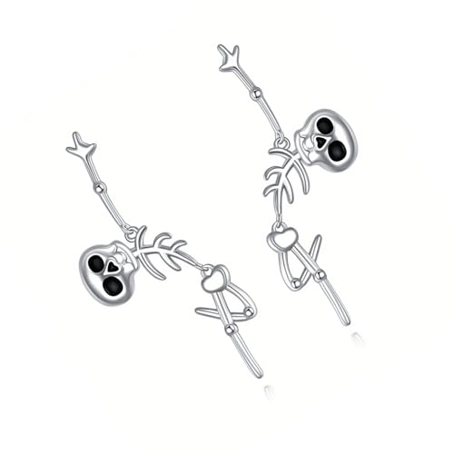 Stylish Skeleton Ohrstollen Alternativer Schmuck Für Teenager Kühnes Modes Statement Ohrringe Für Partys Und Ausflüge Leichtgewichtig von Psdndeww