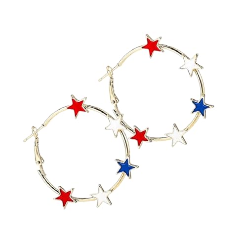 Stylish Star Ohr Hoops Bequemer Legierungsschmuck Für Empfindliche Haut Tragbare Legierungs Hoop Ohrring von Psdndeww