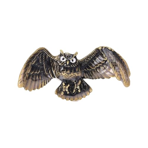 Vintage Owl Brosche Zeitloses Legierung Design Mit & Strauchsteinen Für Bekleidungssäcke Unisex Mode Schmuck Retro Owl Pin von Psdndeww