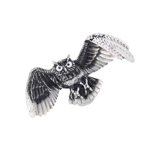 Vintage Owl Brosche Zeitloses Legierung Design Mit & Strauchsteinen Für Bekleidungssäcke Unisex Mode Schmuck Retro Owl Pin von Psdndeww