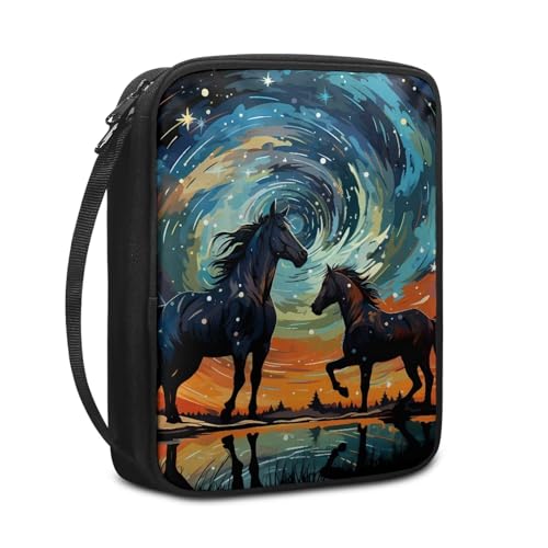 Psesaysky Bibeltragetasche für Damen, mit Reißverschluss, tragbar, mit Griff, große Bibeltasche von Psesaysky