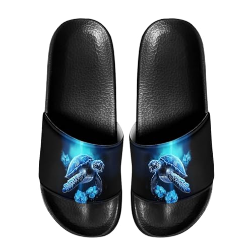 Psesaysky Schuhe für Herren, offene Zehen, athletische Sandalen, rutschfeste Sohle, Schlupfsandalen, Kissen, flache Schuhe, bequeme Schlupfschuhe für drinnen und draußen, Blaue Schildkröte, 47 EU Psesaysky Schuhe für Herren, offene Zehen, athletische Sandalen, rutschfeste Sohle, Schlupfsandalen, Kissen, flache Schuhe, bequeme Schlupfschuhe für drinnen und draußen, Blaue Schildkröte, 47 EU von Psesaysky