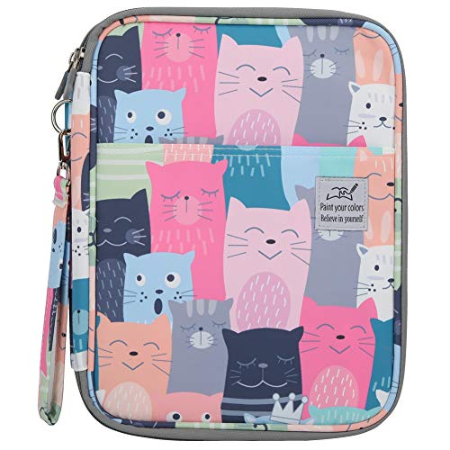 Fdit 192 Slots Pen Pencil Case Halter, tragbare Buntstifte Organizer Studenten Briefpapier Tasche für Bleistifte Aquarellstifte und anderes Briefpapier(lernende Katze) von Pssopp