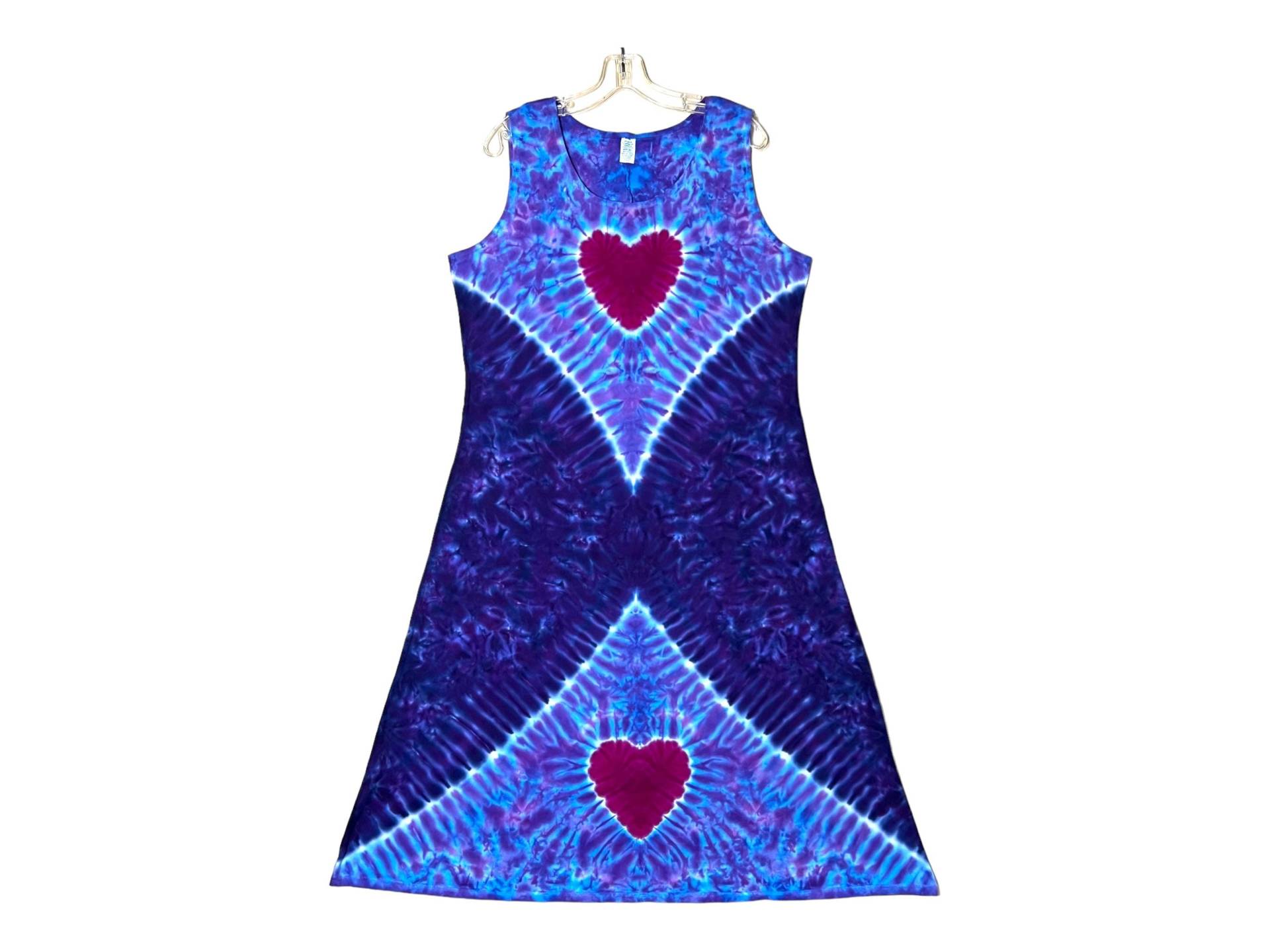 Tie Dye Herz Tank Kleid Handgemachtes Sommerkleid Aus Baumwolljersey Tie Dye Herz Tank Kleid Handgemachtes Sommerkleid Aus Baumwolljersey von PsychedelicCircus