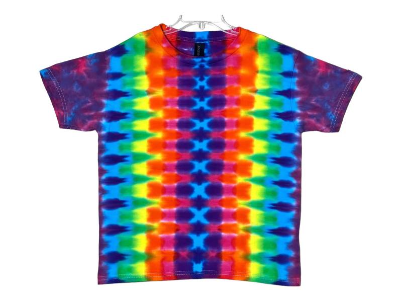 Tie Dye Kinder Shirt | Neon Regenbogen Dna-Honigwabe Jugend-Größen 2-4T Xs 6-8 Small 10-12 Medium 14-16 Large 18-20 Xl Handgefertigte Kleidung von PsychedelicCircus
