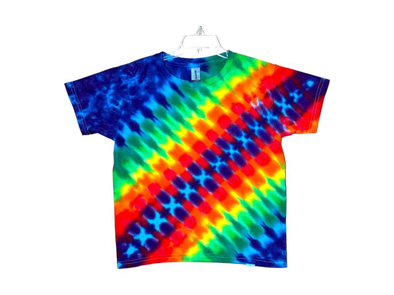 Tie Dye Kinder Shirt | Regenbogen Brite/Dna Jugend-Größen 2-4T Xs 6-8 Small 10-12 Medium 14-16 Large 18-20 Xl Handgefertigte Kinderkleidung von PsychedelicCircus