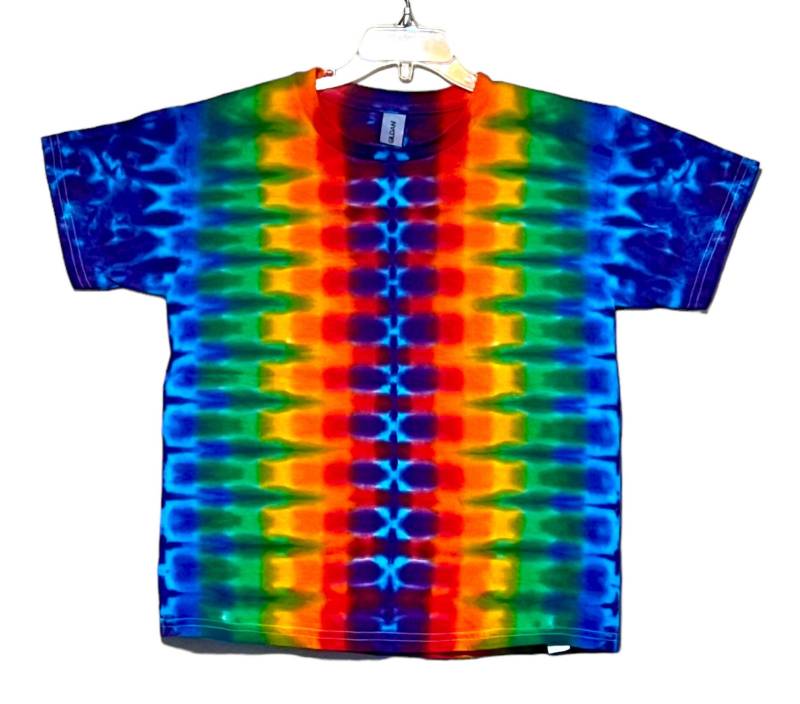 Tie Dye Kinder Shirt | Regenbogen Dna-Honigwabe Jugendgrößen 2-4T Xs 6-8 Kleine 10-12 Mittel 14-16 Große 18-20 Xl Handgefertigte Kinderkleidung von PsychedelicCircus