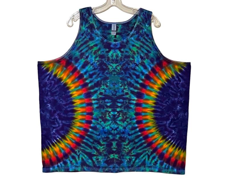 Tie Dye Tank Top Funky ( Blotter Scrunch Tye Dye Sm Med Lg Xl 2X 3X Handgefärbt Hippie Boho Handgemacht Psychedelic Zirkuskunst von PsychedelicCircus