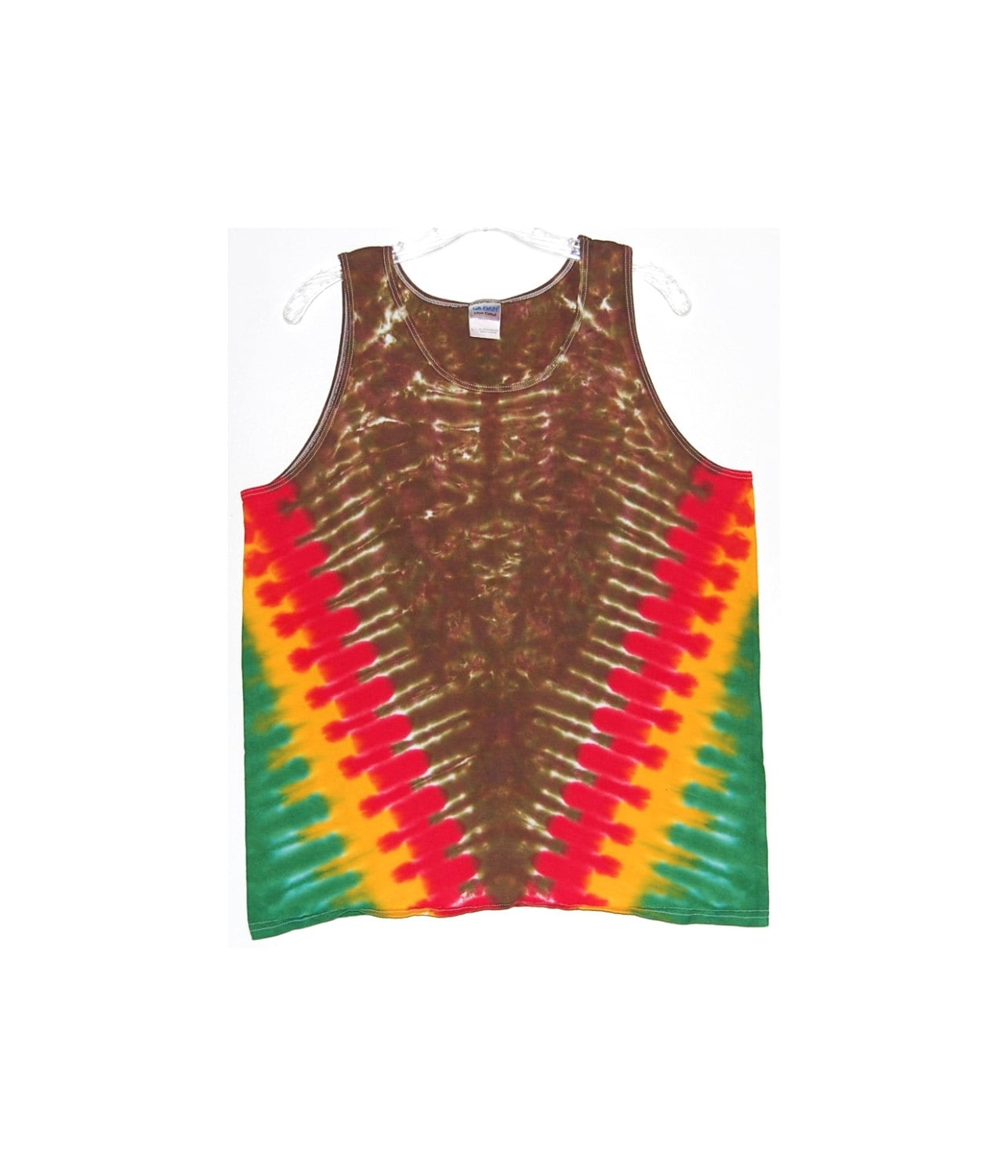 Tie Dye Tank Top Psychedelic Rasta V Blotter Scrunch Tye Dye Herren Sm Med Lg Xl 2X 3X Hippie Art Boho Handgefertigt Marley T / von PsychedelicCircus