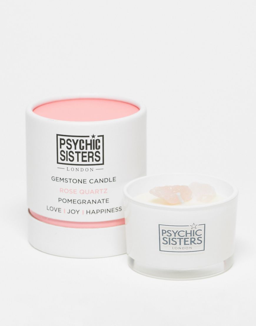 Psychic Sisters x ASOS - Exklusiv - Kerze mit Rosenquarz-Edelsteinen, 100 g-Keine Farbe von Psychic Sisters