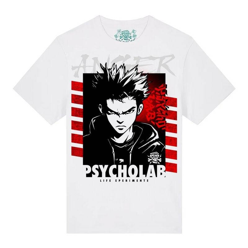 Psycholab Anger T-Shirt weiß in M von Psycholab
